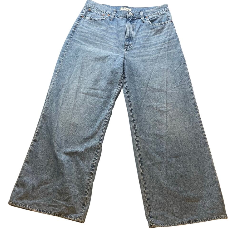 Madewell Jeans Wide Leg SuperWide Leg  32 (32x28) Blue Leg Baggy Skate Y2K